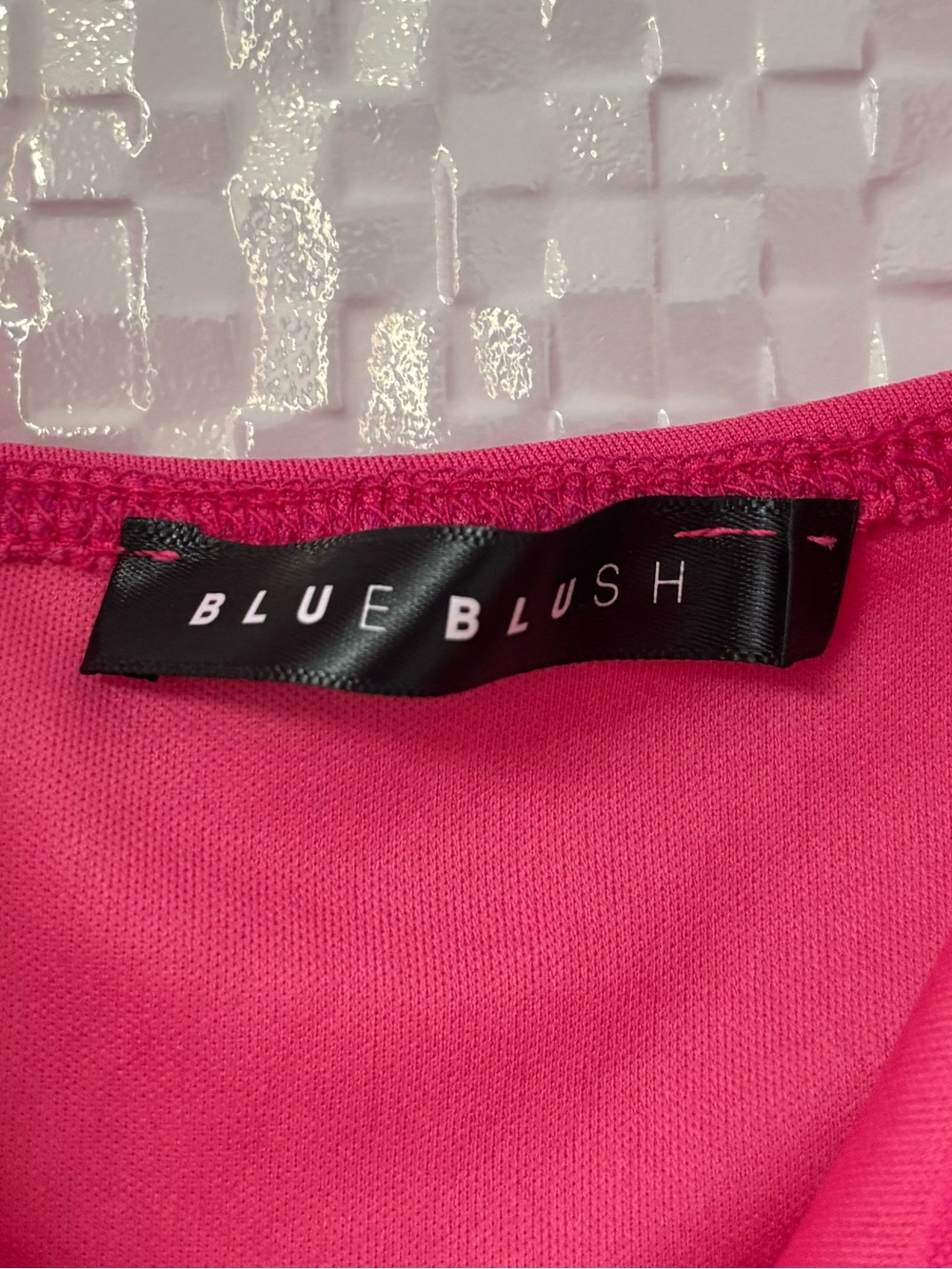 Hot Pink Ruched Slip Dress - Picture 3 of 3